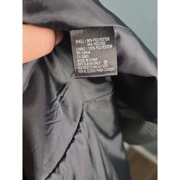 Tahari Arthur Levine skirt suit 'Anna' Sz 18 Black White Strip3 Dbl Breast NWT - Picture 10 of 16